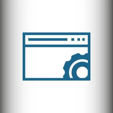 Your browser settings icon stock vector illustration flat design Illustrazione stock