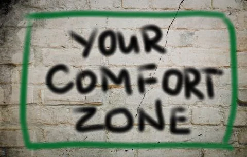 Your comfort zone concept Illustrazione stock