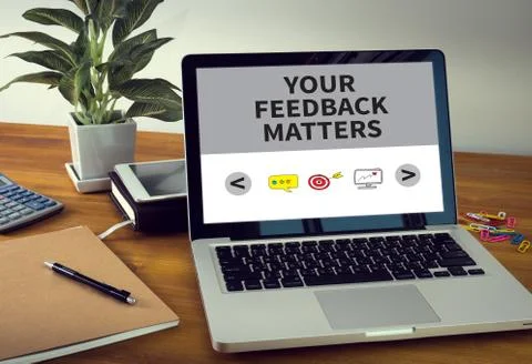YOUR FEEDBACK MATTERS Stock Photos