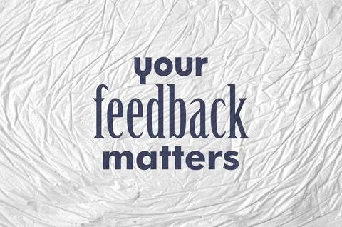 Your feedback matters Foto stock