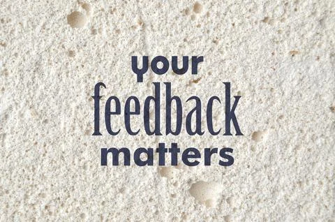 Your feedback matters Foto stock