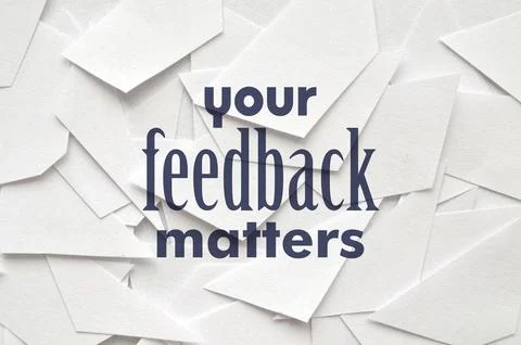 Your feedback matters Stock Photos