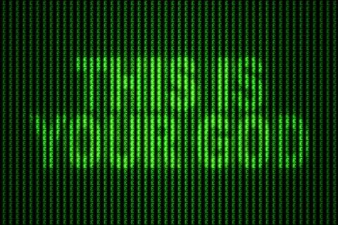 This is your God hidden in a Pound pattern Stock Illustration