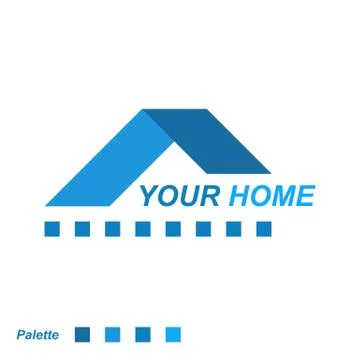 Your home logo concept Stock Illustration