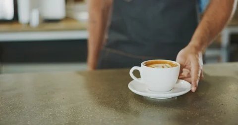 Your latte is ready Stock Footage 104483553