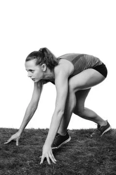 On your marks set go Foto stock