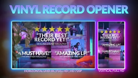 Your New Vinyl Record Opener Stock After Effects