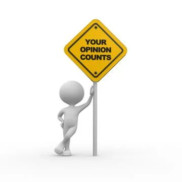 Your opinion counts Stock Illustration