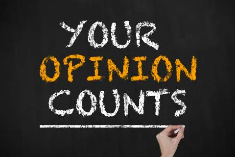 Your opinion counts Stock Photos