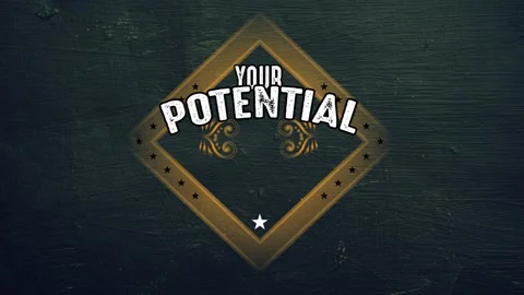 Your potential is endless motivation quote video Stock Footage 220382662