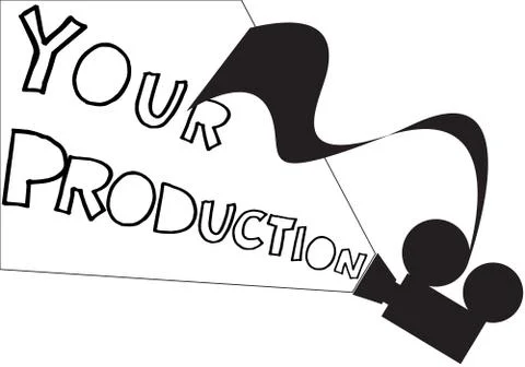 Your Production Projector Stock Illustration