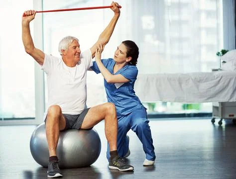 Your progressing is a pleasant surprise. Full length shot of a senior man Stock Photos