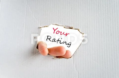 Your rating text concept Stock Photos