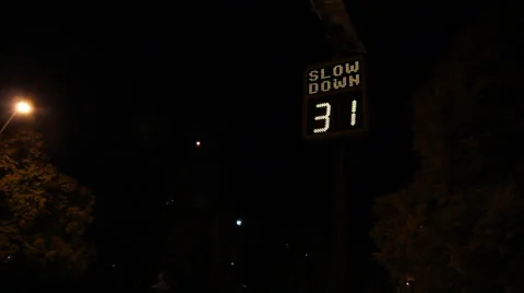 Your speed SLOW DOWN Stock Footage 27966203