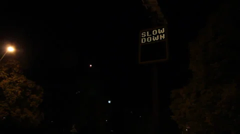 Your speed SLOW DOWN Stock Footage 27967663