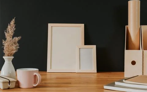 Your text here - empty space in frames Foto stock