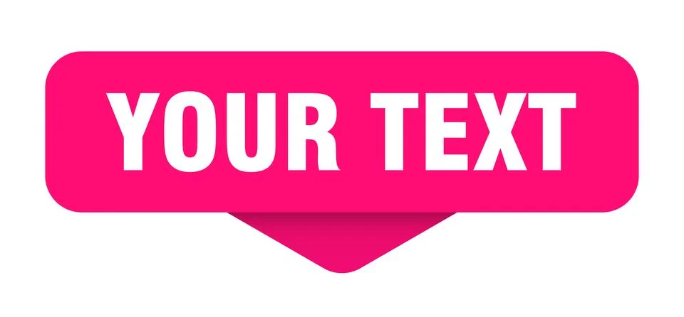 Your text sticker. your text sign on transparent background Illustrazione stock