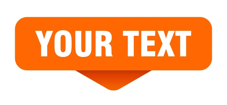 Your text sticker. your text sign on transparent background Illustrazione stock