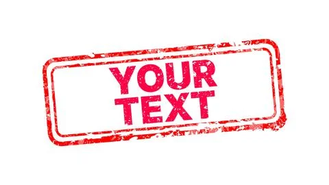 Your Text Two Line Red Stamp Vector イラスト素材
