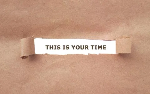This is your time Stock Photos