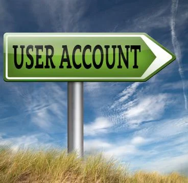 Your user account Stock Illustration
