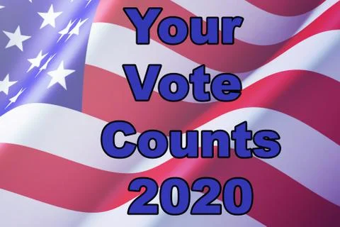 Your Vote Counts 2020 Stock Illustration