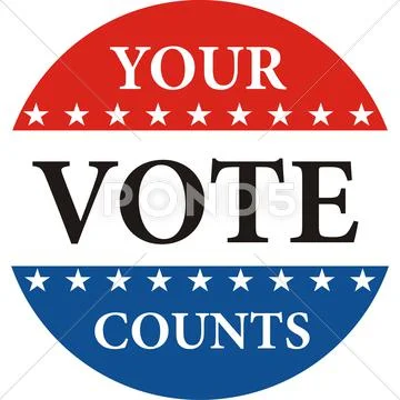 Your vote counts Stock Illustration