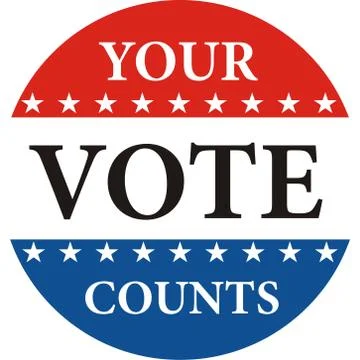 Your vote counts Illustrazione stock