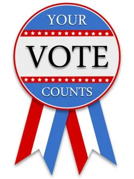 Your Vote Counts Stock Illustration