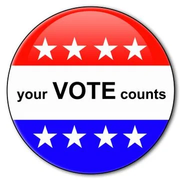 Your vote counts Stock Illustration