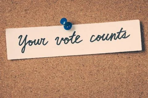 Your vote counts Stock Photos