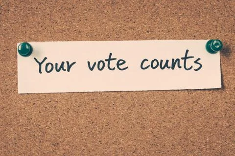 Your vote counts Stock Photos