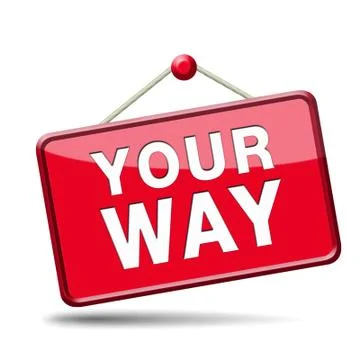 Your way Illustrazione stock