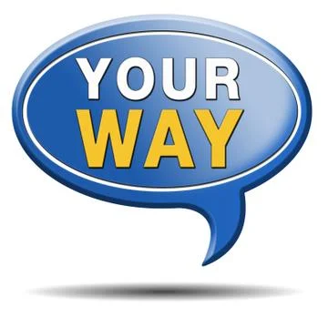 Your way Stock Illustration