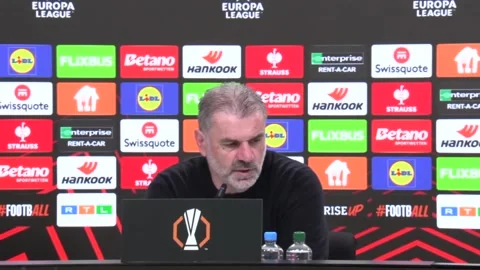 You’re going to have to put up with me for a bit longer – Spurs’ Ange Postecogl Stock Footage 306896247