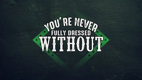 Youre never fully dressed without a smile motivation quote Stock Footage 220382616