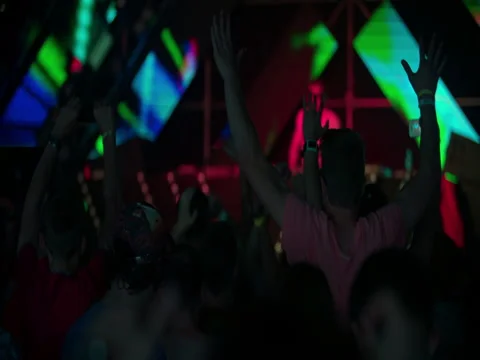 Youth dancing with DJ Stock Footage 71951613