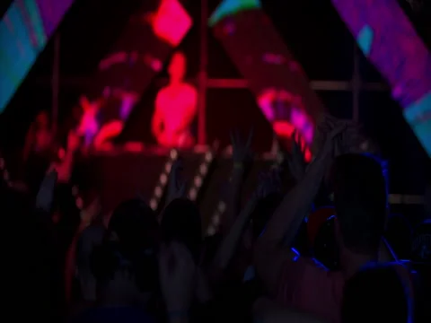 Youth dancing with DJ Stock Footage 71952492