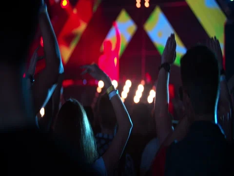 Youth dancing with DJ Stock Footage 71952953