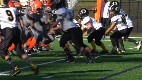 Youth Football Stock Footage