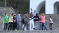Youth gaming (round dance) HD Footage