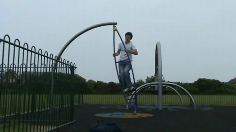Youth in park Video stock 398451