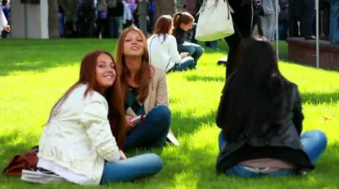 Youth in the park Stock Footage