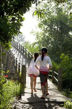 Youth On The Path 스톡 사진