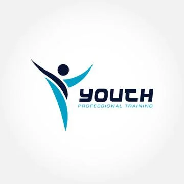 Youth Professional Training Program Logo Symbol Stock Illustration