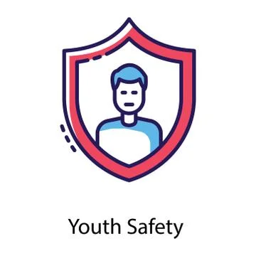 Youth Safety Vector Stock Illustration