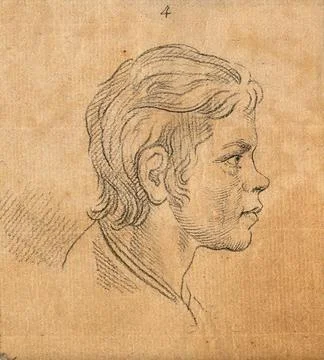 A youth whose physiognomy attests to unrefinability and obstinate weakness... Stock Illustration