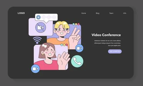 Youthful friends engaging. Flat vector illustration Stock Illustration