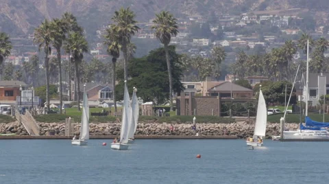 Youths Learning To Sail 1 Stock Footage 41312346