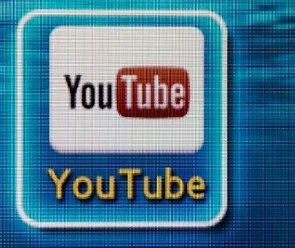 Youtube app 库存照片